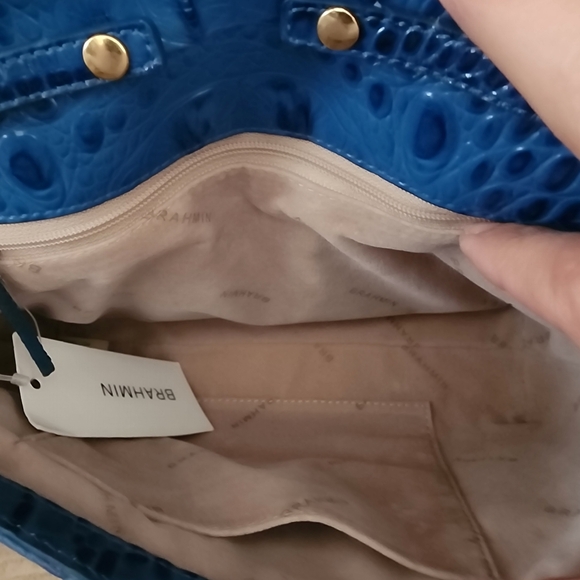Brahmin Carina Blue Leather Purse Shoulder Bag - Palace Melbourne - Picture 8 of 13